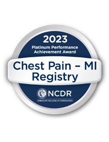 2023 Chest Pain -MI Award Seal from NCDR
