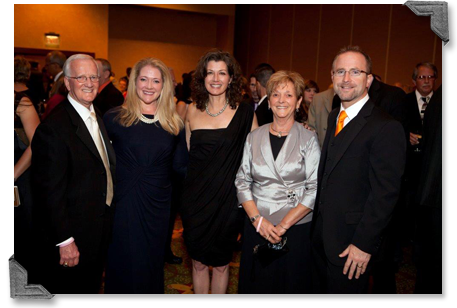 Mr. Babb with Burgundy Ball Attendees and Amy Grant