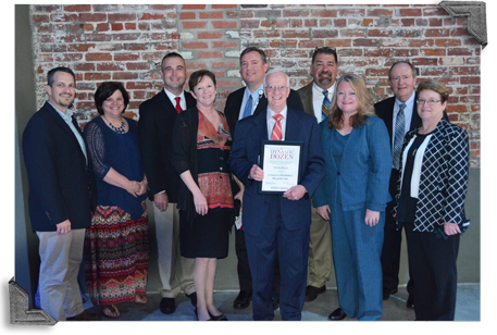 CMH leadership with Dynamic Dozen award
