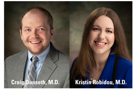 Craig Dunseth, MD and Kristin Robidou, MD