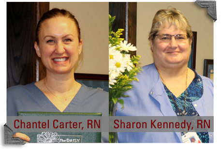 Chantel Carter, RN, and Sharon Kennedy, RN