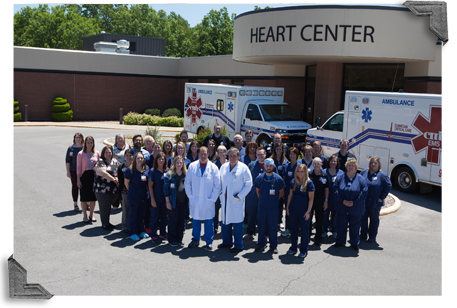 CMH Heart Center staff outside of building