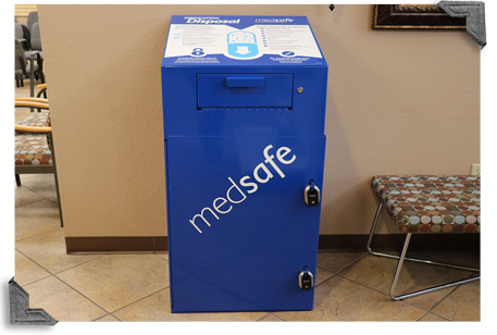 MedSafe drug collection and disposal receptacle