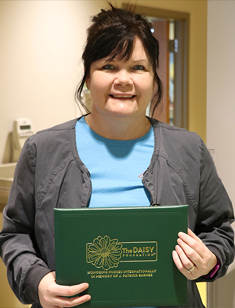 Tina Hedges, LPN, January 2021 DAISY Award winner