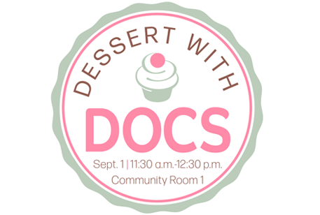 Dessert with Docs Event Logo