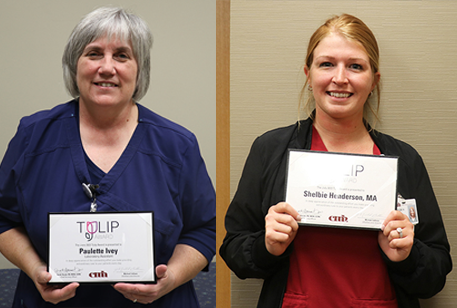 TULIP Award winners Paulette Ivey and Shelbie Henderson, MA