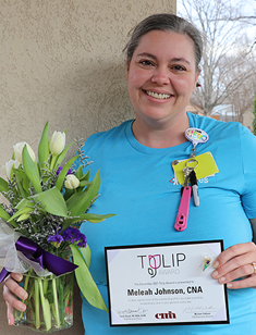 Meleah Johnson, CNA - December 2021 Tulip Award Winner