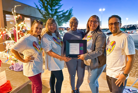 CMH staff receiving the Missouri Recovery Friendly Workplace award